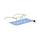 Branded Quinn Blue Blocker Glasses w/ Dye-Sub Microfiber Pouch